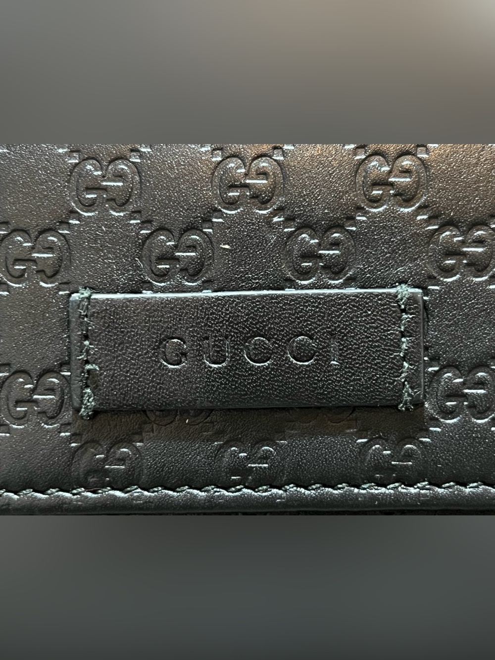 Gucci Black Leather Microguccissima Flap Continental Wallet- With Authentication - Picture 5 of 16